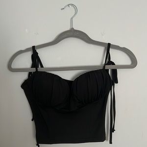 Black, tight, cropped blouse from Shein. Never worn!